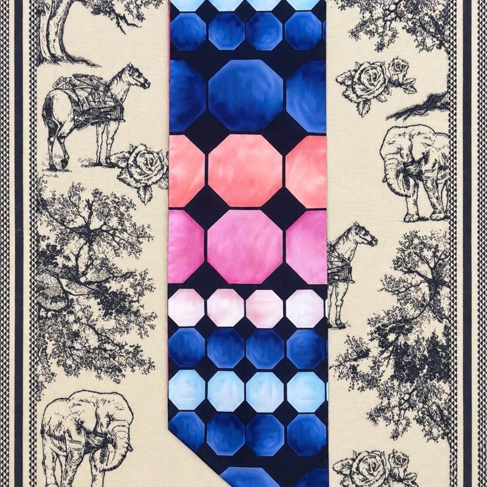 Ted baker geometric reversible scarf